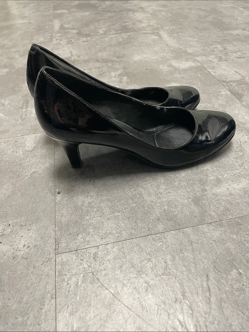 BCBGeneration black patent pumps
